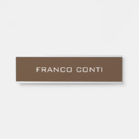 Professionnel moderne minimaliste Brown