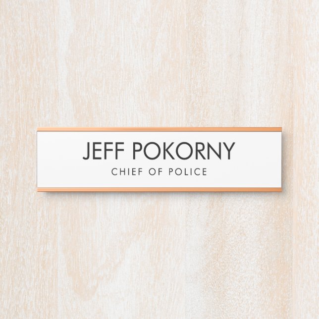 Porte-nom Pour Porte Professionnel personnalisé (Devant)