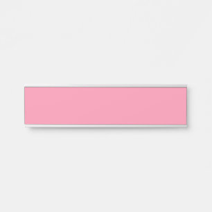 Porte-nom Pour Porte rose Baker-Miller (couleur unie)