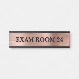 Porte-nom Pour Porte Rose Gold Doctor's Signes Salle d'examen