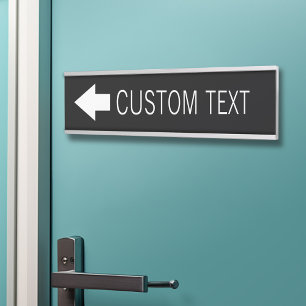 Porte-nom Pour Porte Signal de direction de flèche avec le texte fait