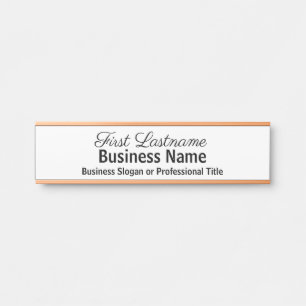 Porte-nom Pour Porte Signes de porte de bureau Classique Moderne Rose o