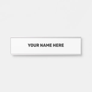 PORTE-NOM POUR PORTE STYLE DE TEXTE MINIMAL SIMPLE