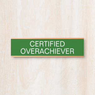 Porte-nom Pour Porte Surdoué certifié Drôle 