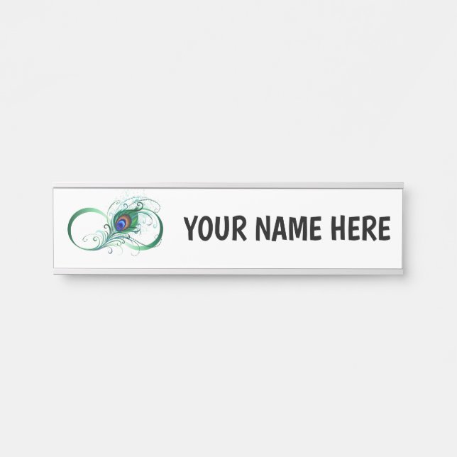 Porte-nom Pour Porte Symbole de l'Infinity (Devant)