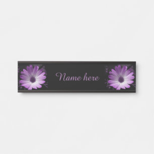 Porte-nom Pour Porte Symbole de pendaison personnalisé de la fleur de m