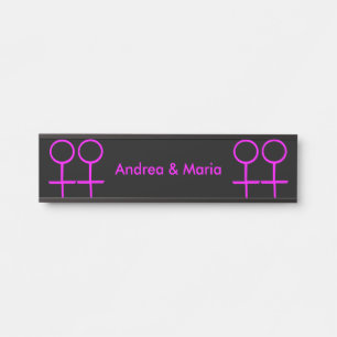 Porte-nom Pour Porte Symbole de pendaison personnalisé pour les amoureu