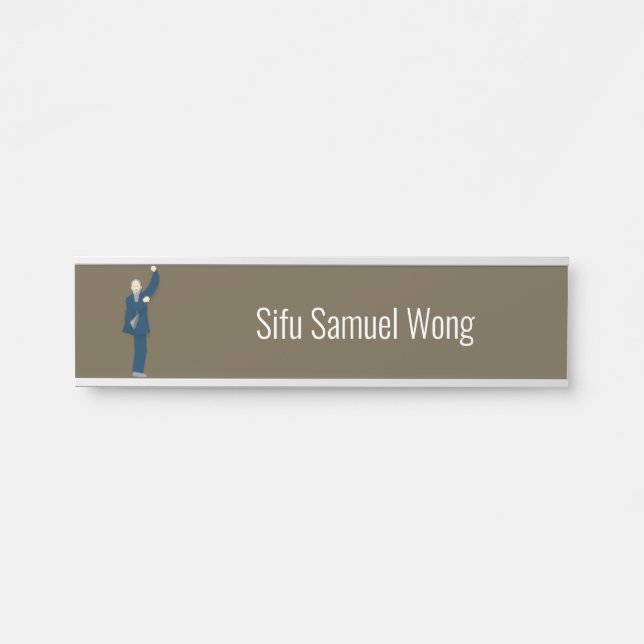 Porte-nom Pour Porte Tai Chi (Devant)