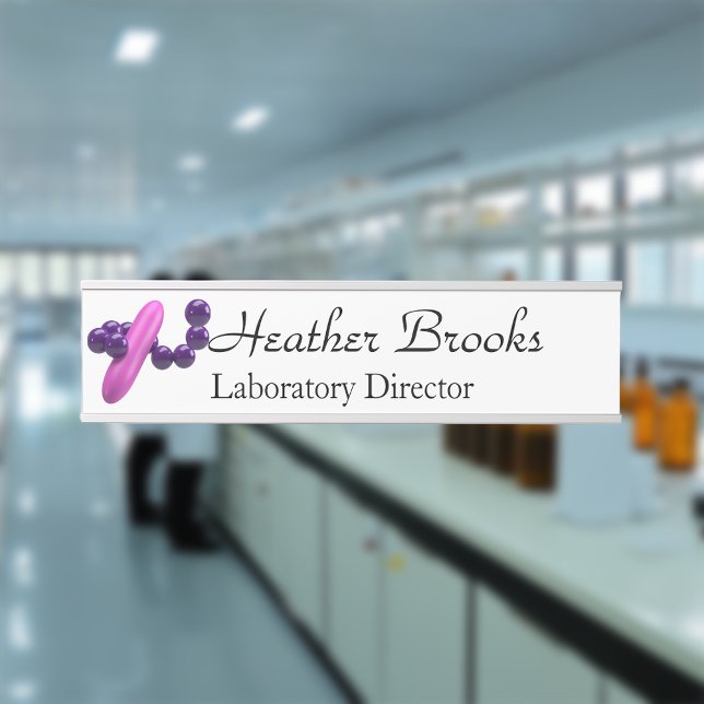 Porte-nom Pour Porte Thème de microbiologie (Créateur téléchargé)