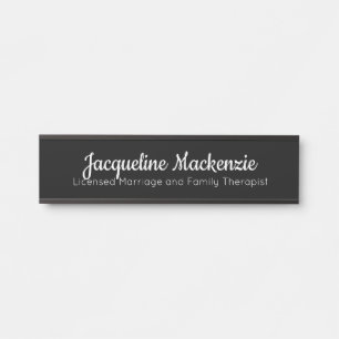 Porte-nom Pour Porte Thérapeute de mariage et de famille agréé LMFT 