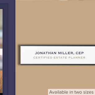 Porte-nom Pour Porte Titre de nom personnalisé classique simple