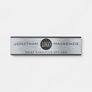 Porte-nom Pour Porte Vos enseignes de porte en argent pour bureau