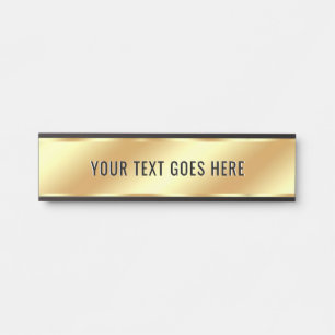 Porte-nom Pour Porte Votre modèle de nom de salle de texte personnalisé