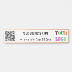 Porte-nom Pour Porte Votre QR Code et nom Porte d'affaires Signer avec