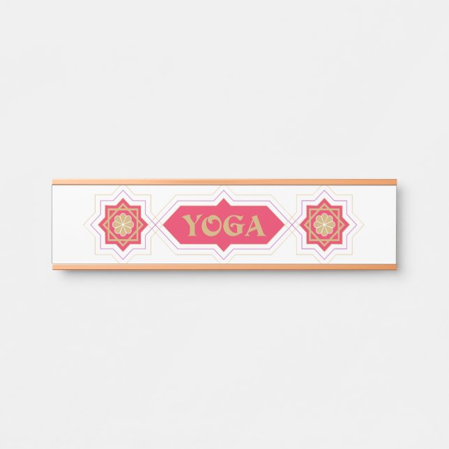 Porte-nom Pour Porte Yoga (Devant)
