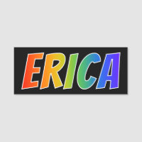 Prénom "ERICA" : Fun Rainbow Coloring