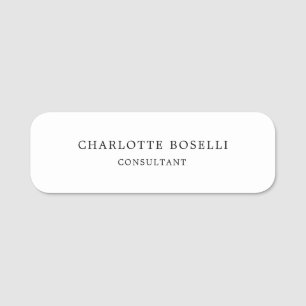 Porte-nom Professionnel minimaliste élégant