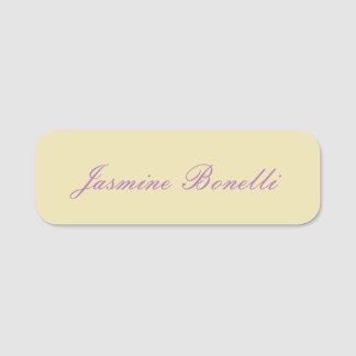 Porte-nom Professionnel Moderne Minimaliste Pastel Couleur B