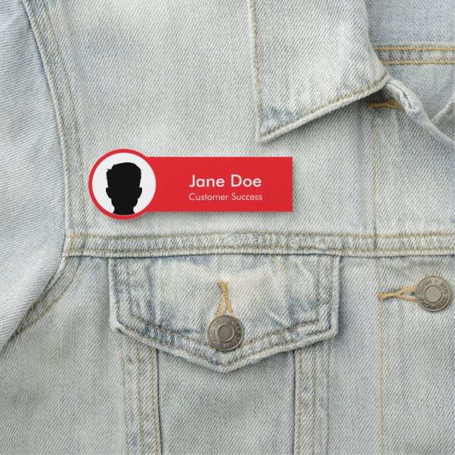 Porte-nom Profil d'employé personnalisé (En situation)