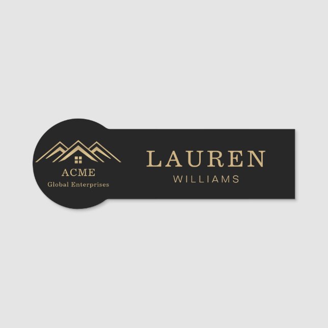 Porte-nom Réalisateur promotionnel immobilier moderne (Devant)