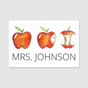 Porte-nom Red Delicious Apple pour l'enseignement scolaire
