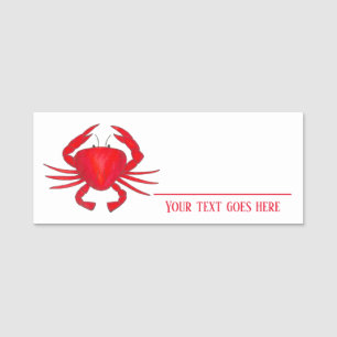 Porte-nom Restaurant Red Maryland Crab Seafood Shafood