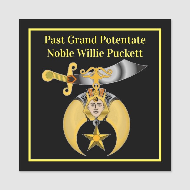 Porte-nom Rince (Devant)