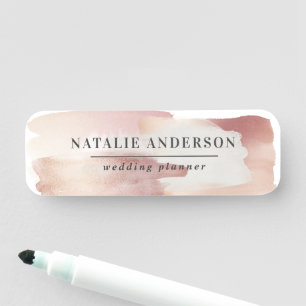 Porte-nom Rose girly rose or moderne design