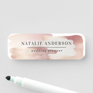 Porte-nom Rose girly rose or moderne design