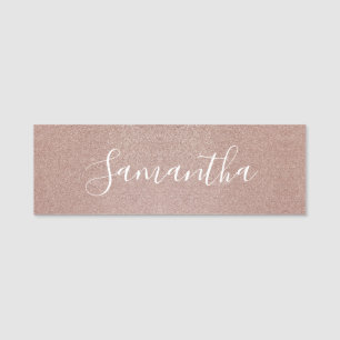 Porte-nom Rose Parties scintillant or Metallic Joli Fille Sp