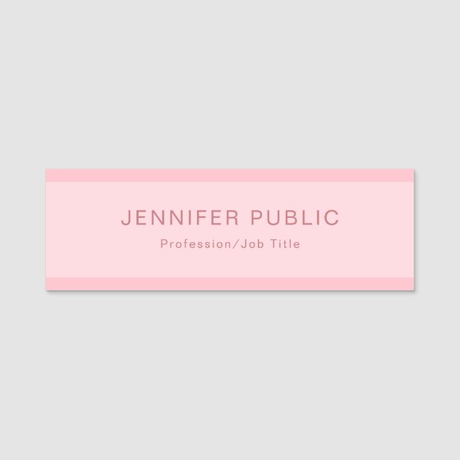 Porte-nom Rougissent le modèle créatif élégant moderne (Devant)