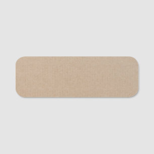 Porte-nom Rustique Kraft papier blanc Modèle personnalisé