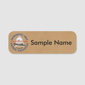 Porte-nom SAMOA Logo Name Tag (brown)