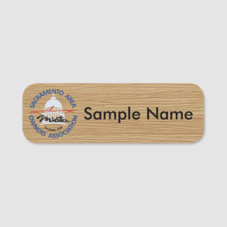 Porte-nom SAMOA Wooden Logo Name Tag