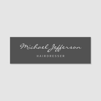 Porte-nom Script de coiffeur professionnel