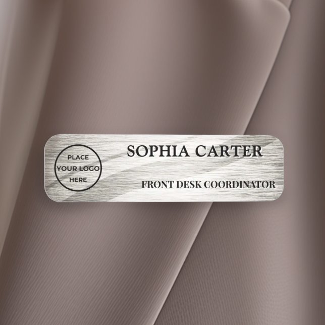 Porte-nom Serene Ripple Silver Custom (Créateur téléchargé)