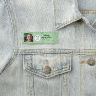 Porte-nom Services de doula de script vert sauge