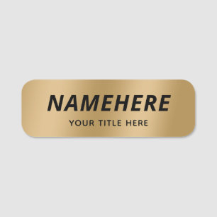 Porte-nom Simple Épingle de Sécurité Magnétique avec Titre e