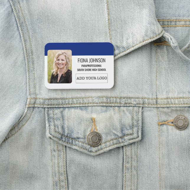 Porte-nom Simple logo d'employé photo (En situation)