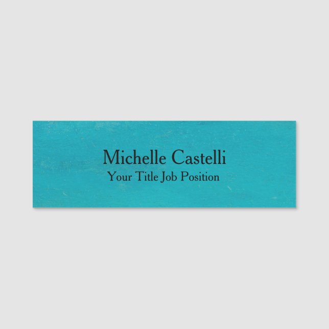 Porte-nom Simple Plaine simple créative et durable (Devant)