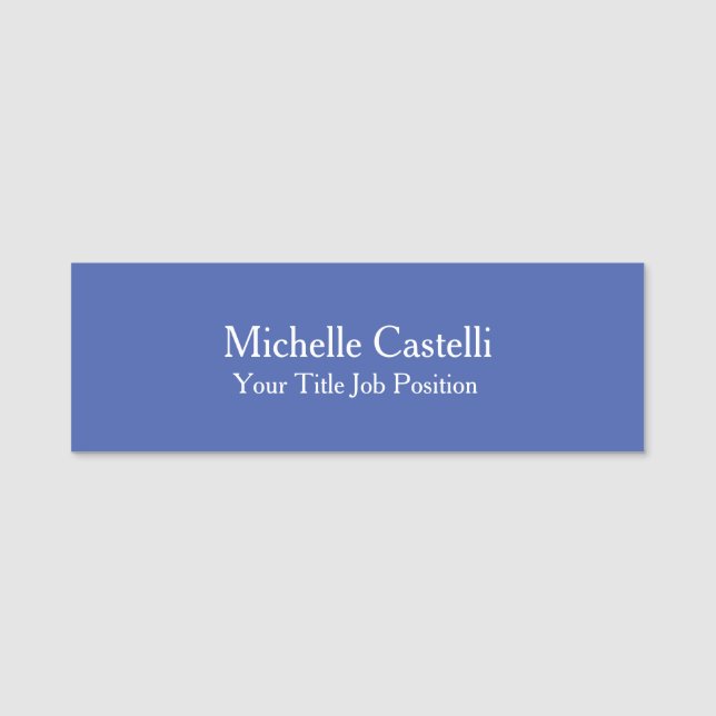 Porte-nom Simple Plaine simple créative et durable (Devant)