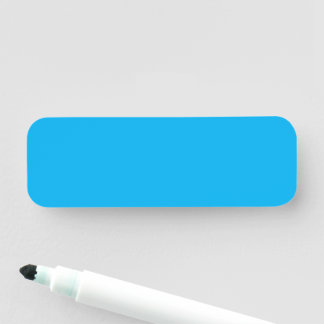 Porte-nom Solid Cyan Blue Background | Summer Minimal Style