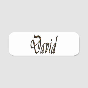 Porte-nom Starry Designed David Name,