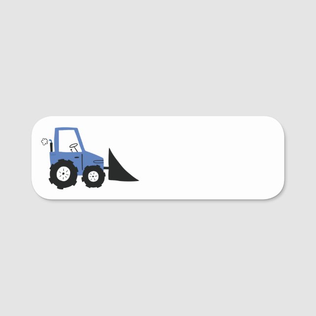 Porte-nom 🚧 Stickers Nom du camion de construction (Devant)