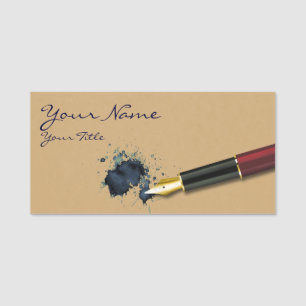 Porte-nom Stylo Fontaine de remplissage avec Ink Blot