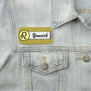 Porte-nom Symbole de Leo Zodiac Standard par Kenneth Yoncich