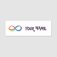 Symbole d'infinité arc-en-ciel stratifié