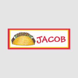 Porte-nom Taco Mardi Mexicain Tacos Tex Mex Alimentation Foi