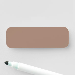 Porte-nom Tag de nom Brown Terre moderne