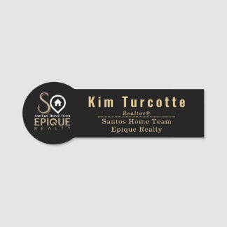 Porte-nom Tag de nom de l'équipe d'accueil Santos - Epique R